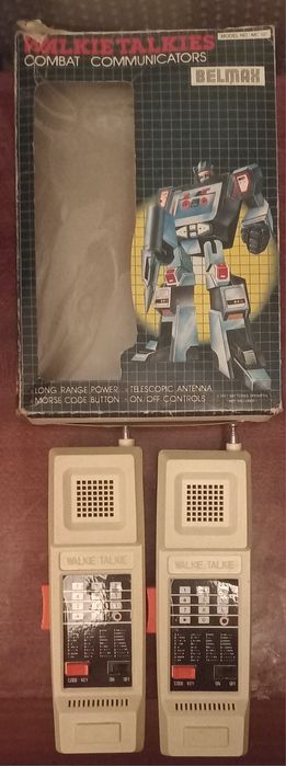 Walkie Talkie antigos em caixa anos 80/90