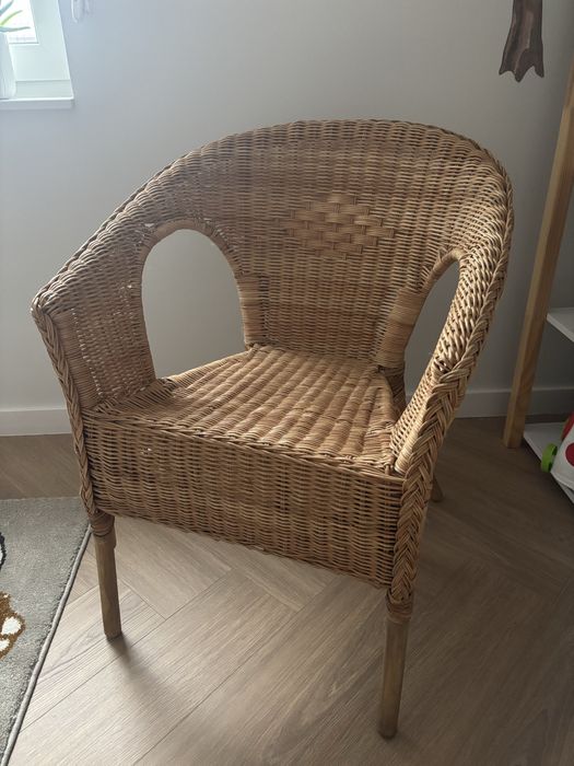 Krzeslo rattanowe Ikea