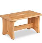 Relaxdays Taboret bambusowy, podnóżek