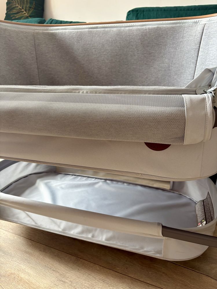 Łóżeczko dostawne maxi cosi lora essential grey dostawka