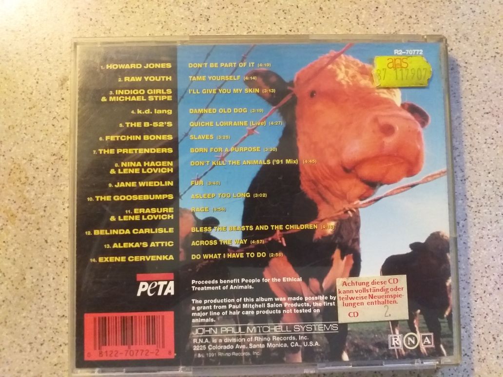 CD Tame Yourself kompilacja Rhino Records 1991