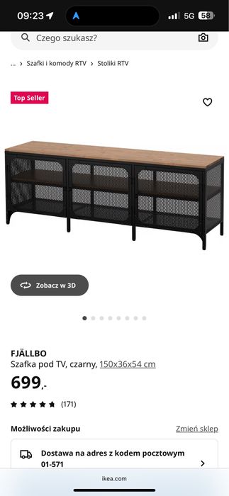 Fjallbo szafka pod TV + stolik kawowy