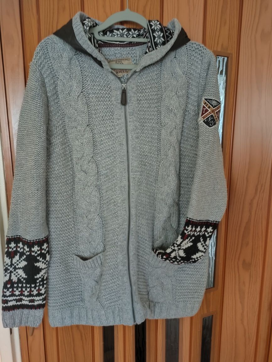 Bluzo-sweter z kapturem damski Soccx 44.wymiar-podany.