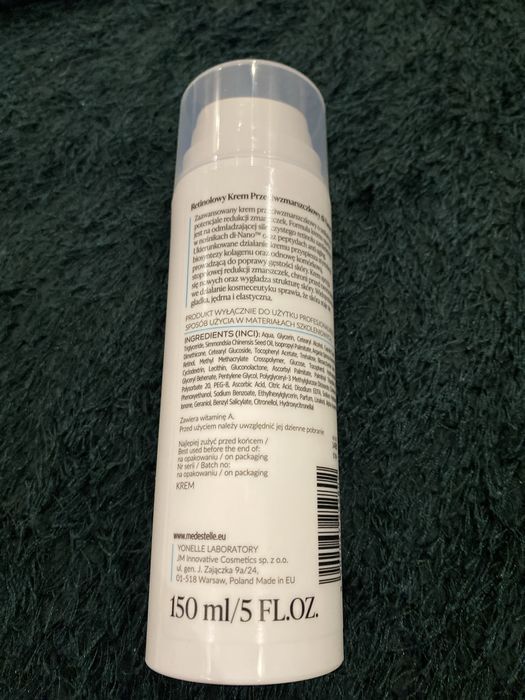 MedEstelle Retinolowy Krem Przeciwzmarszczkowy 150ml oryginalny nowy