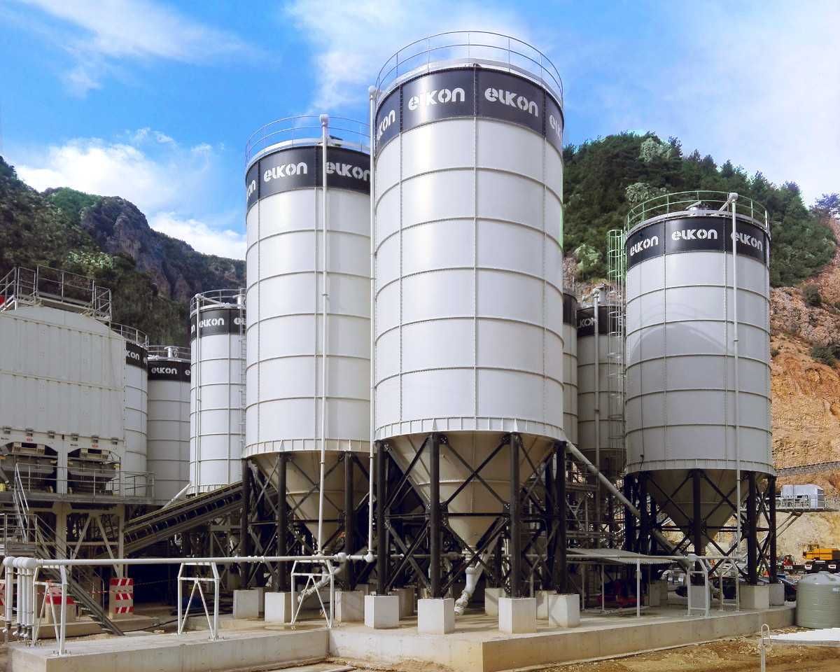 Duży Silos na cement ELKON 300 ton (215 m³) z dostawą + pełen osprzęt