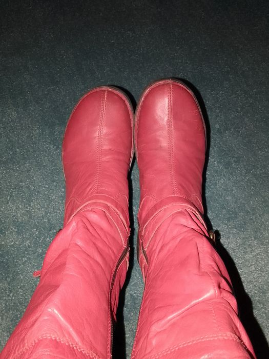 Kozaczki damskie czerwone