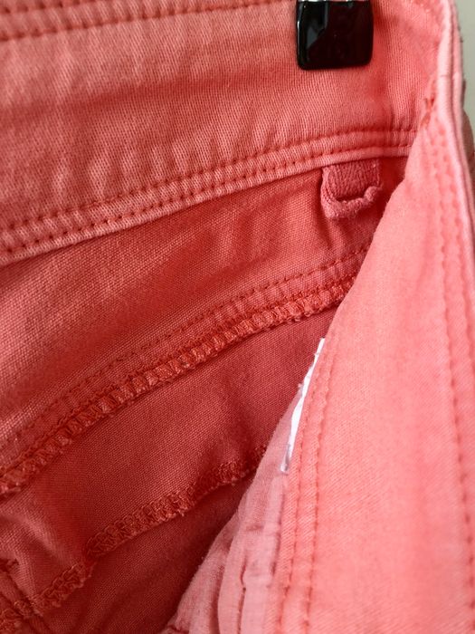 Jeansy Promod 7/8 łososiowe, rozmiar 40/M/L