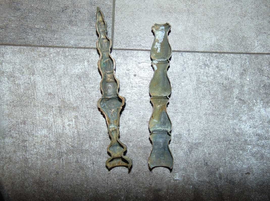Stara mosiężna kolumna,pilaster,aplikacja,cena za 1 szt.