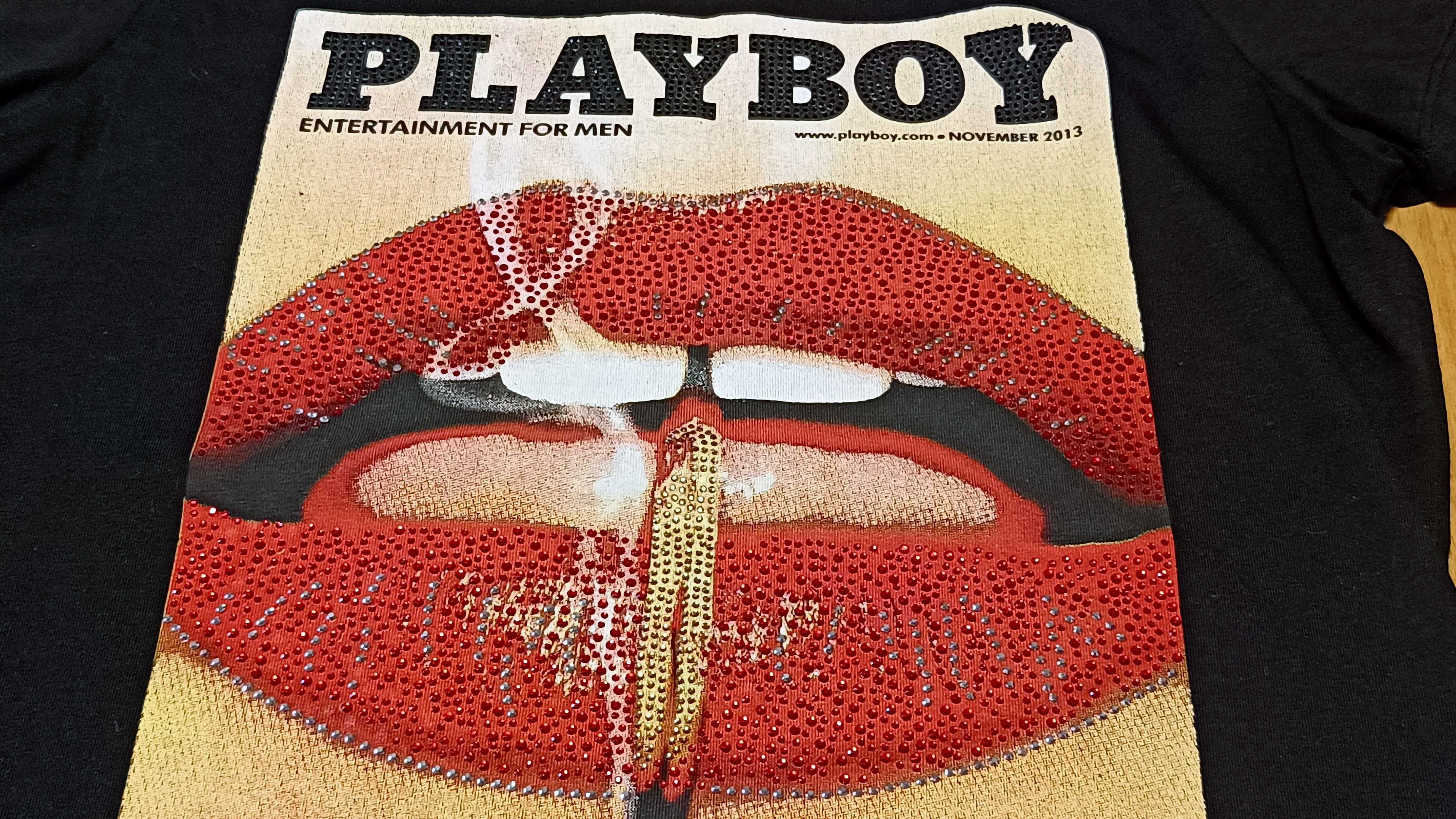 Damska koszulka t-shirt PHILIP PLEIN X PLAYBOY r.M stan idealny