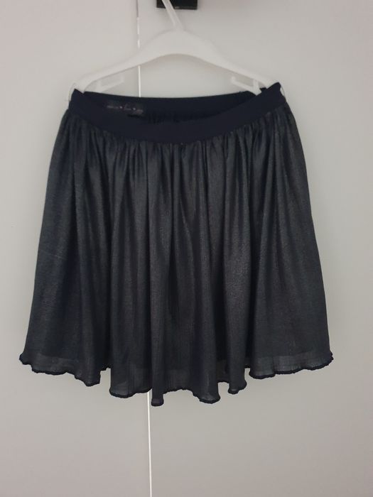 Spódniczka granatowa z połyskiem rozmiar 128