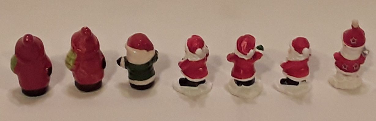 Conjunto 7 Figuras Pai Natal em miniatura