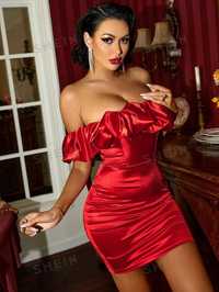 Красное платье Shein SXY