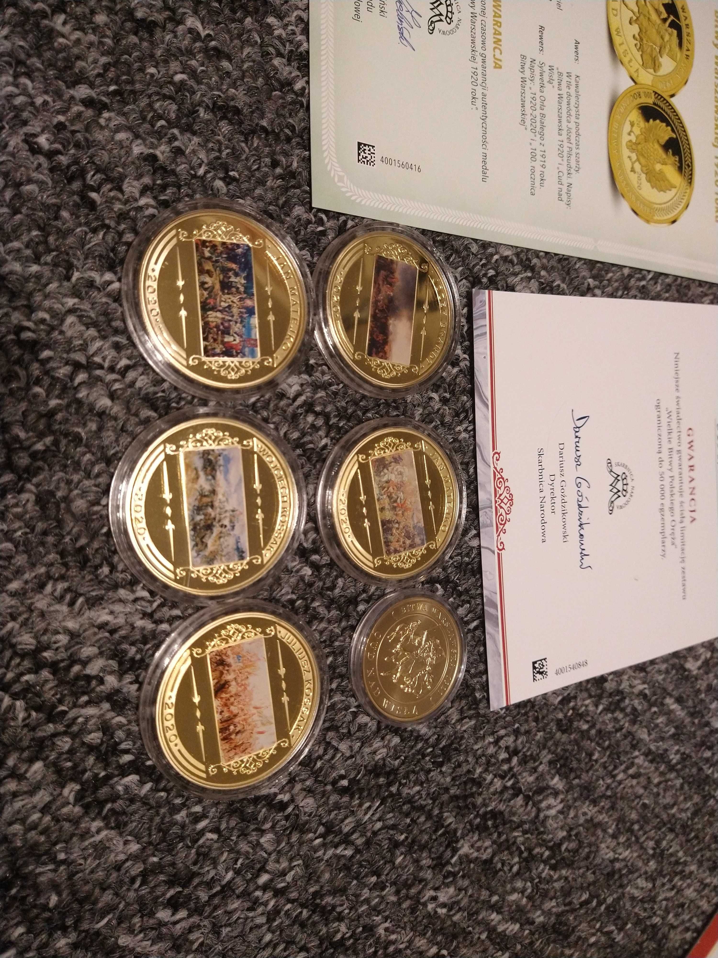 Monety Medale kolekcjonerskie złoto złota Skarbnica