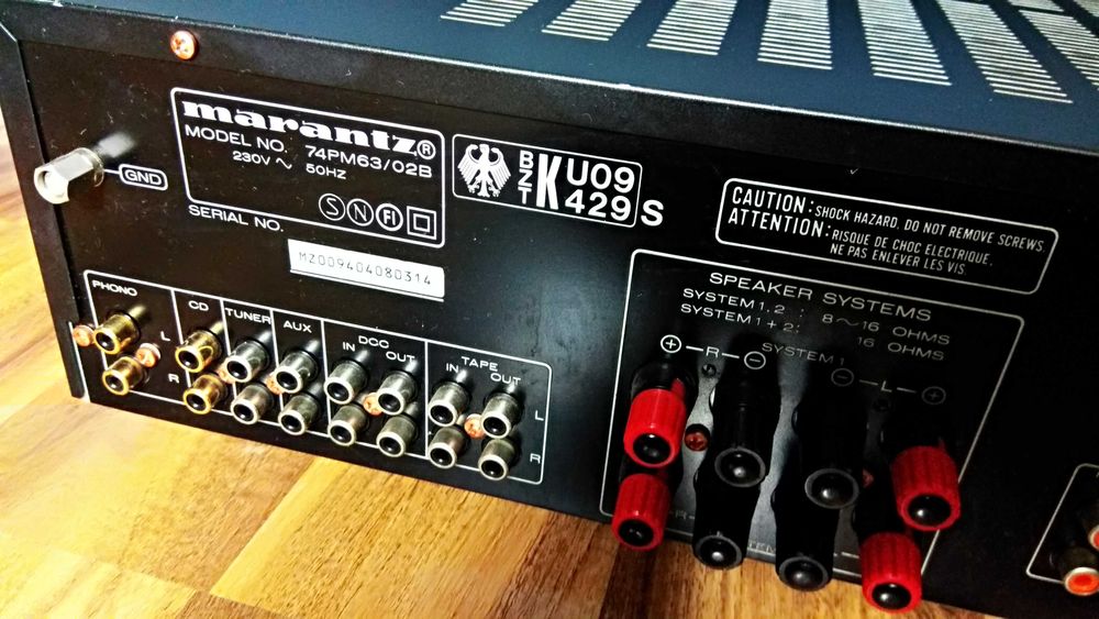 Marantz PM-63 Mocny japoński wzmacniacz stereo 2x70 W,stan BDB