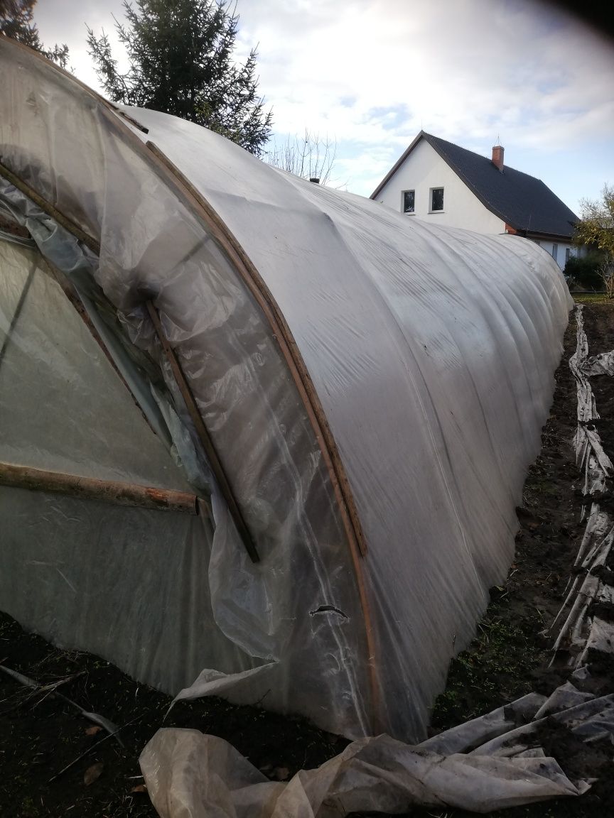 Tunel foliowy, namiot, stelaż +folia, 25x5m