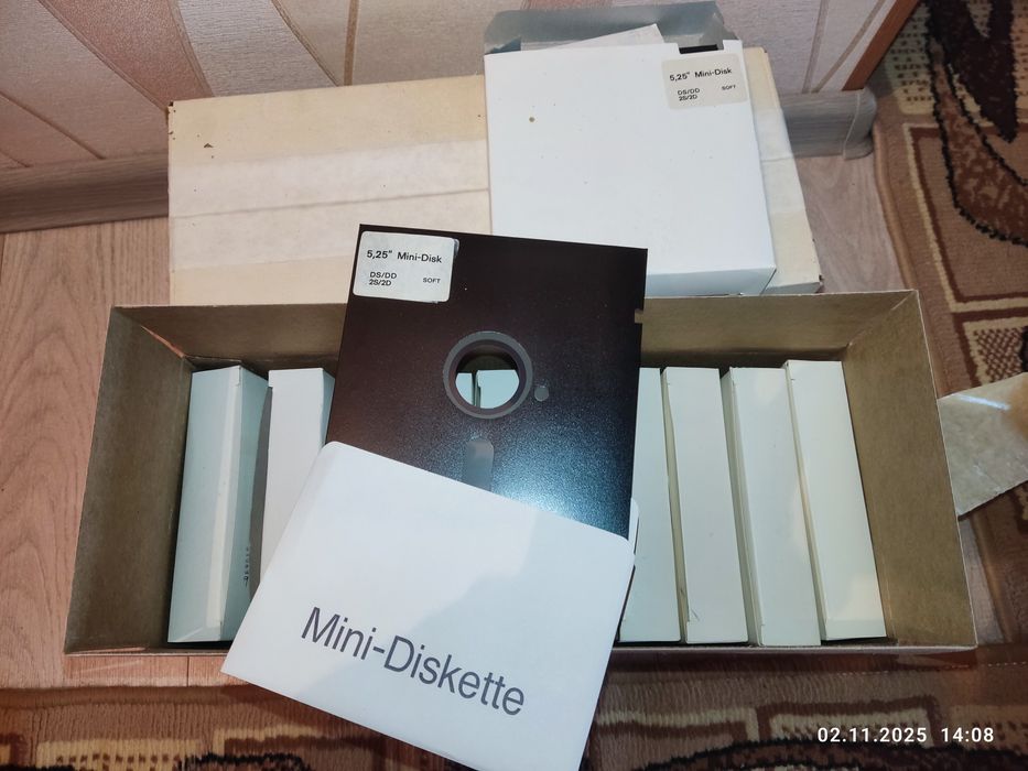 Дискеты 5.25 новые ёмкость 360 килобайт