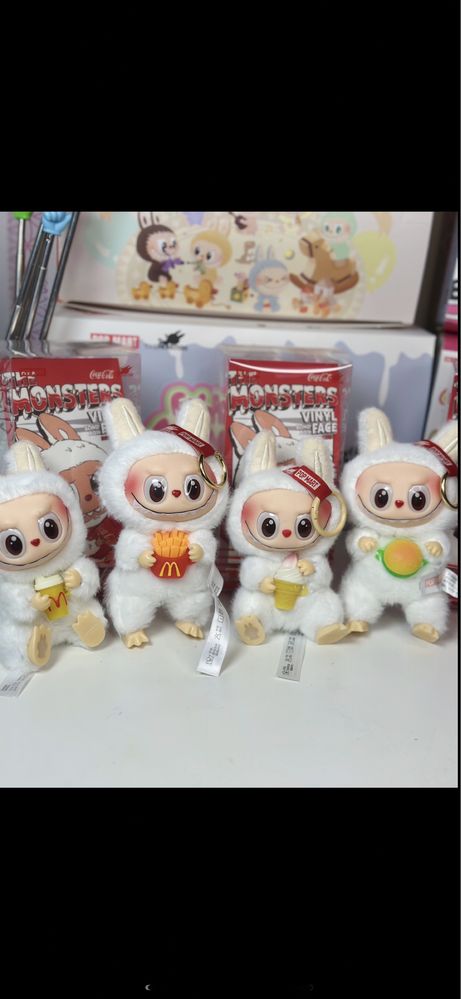 Лабубу Labubu игрушка брелок монстрик мягкий мишка из титок тренд