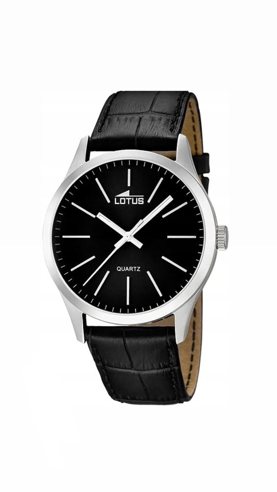 Zegarek klasyczny męski czarny Lotus Minimalist Casual L15961/3