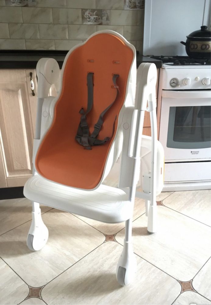 Стул стілець дитячий  кормления годування oribel оранжевий унісекс