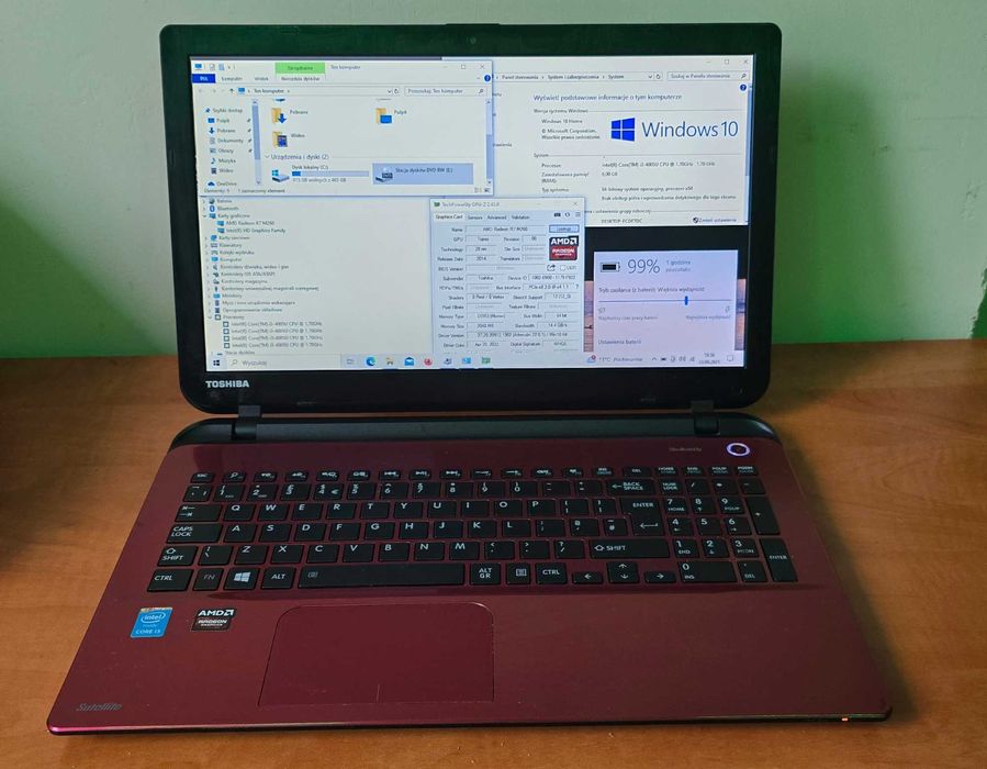 Toshiba Satellite L50D-B-14P/i3/6Gb/500Gb/Radeon R7 2Gb/zasilacz