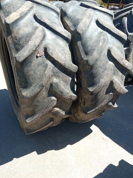 380/70R24 Continental opony używane rolnicze para