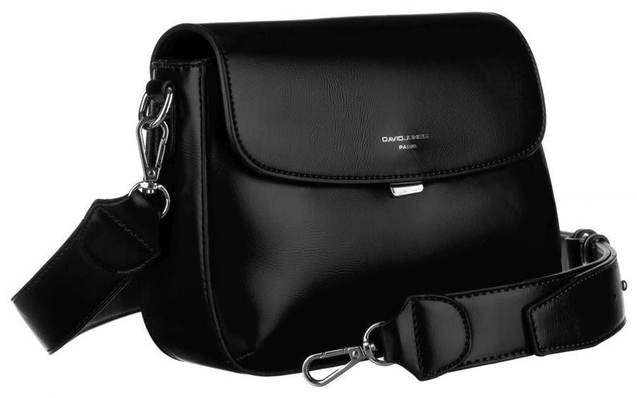 minimalistyczna listonoszka na szerokim pasku - david jones