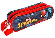 Piórnik szkolny Spiderman tuba saszetka dwukomorowa