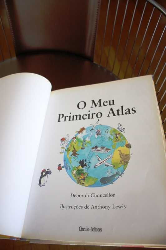 Livro O meu primeiro atlas Deborah Chancellor Circulo de leitores