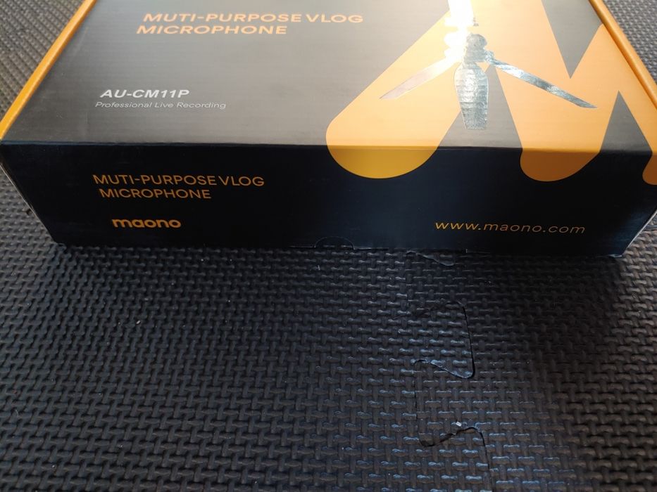 Okazja Mikrofon pojemnościowy do vlogów kamery aparatu statyw AU CM11P