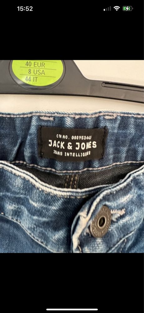 Niebieskie jeansy męskie Jack & Jones comfort Fit