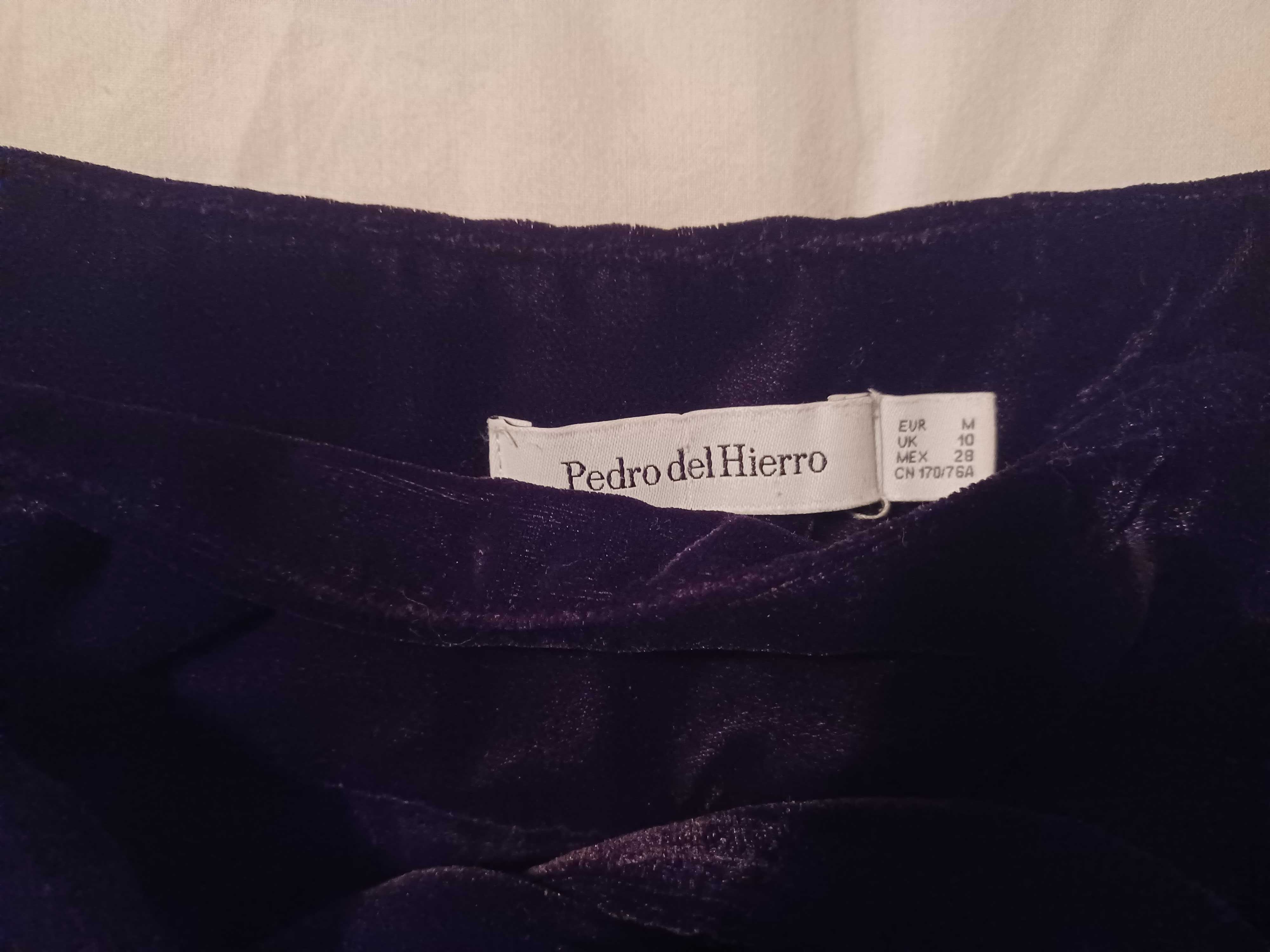 Calças roxo de veludo Pedro del Hierro