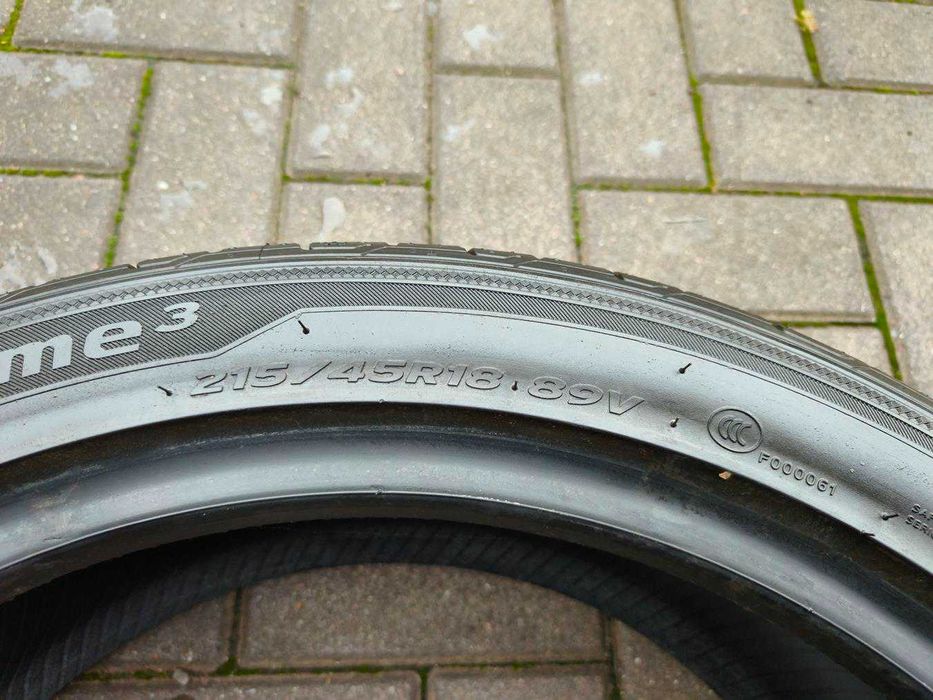 215/45 89V R18 HANKOOK Ventus Prime3 2023r 8mm Letnie Opony 4szt NOWE