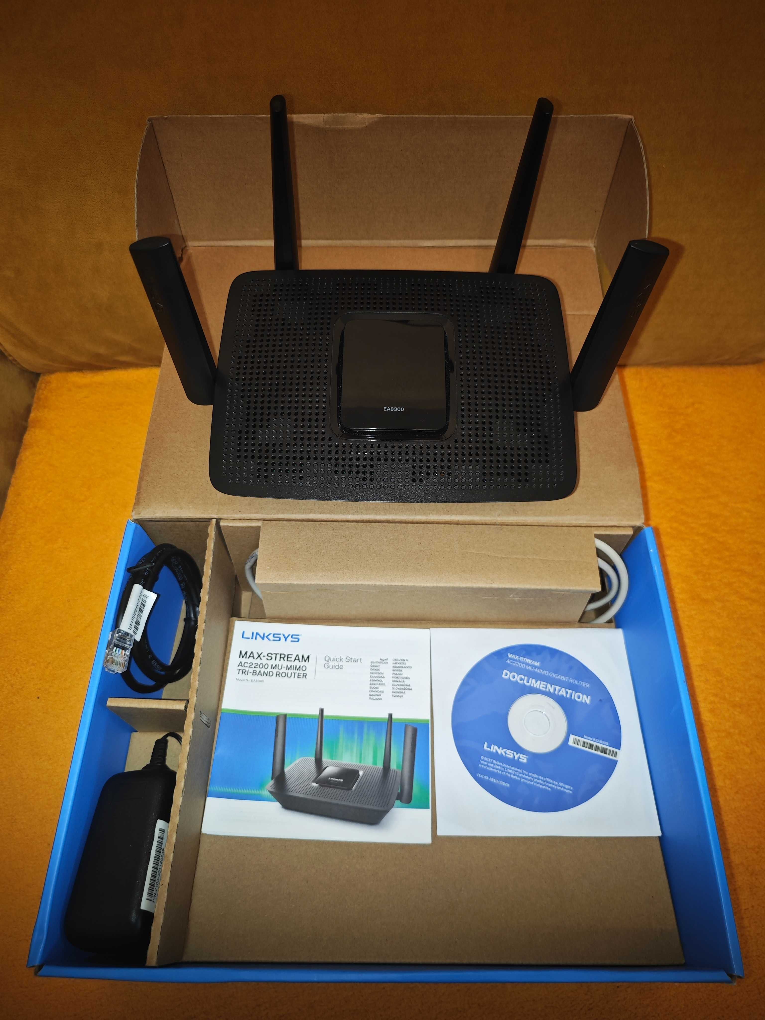 Router Linksys Max-Stream EA8300 - Trójzakresowy - AC2200 MU-MIMO