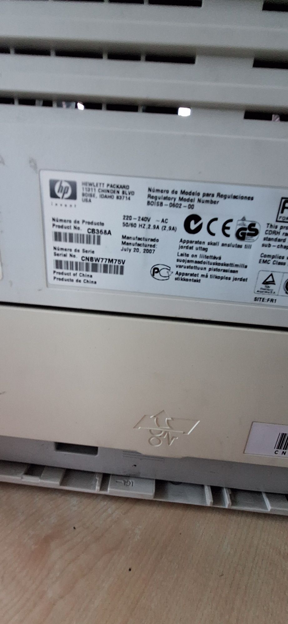 Drukarką hp P2015dn