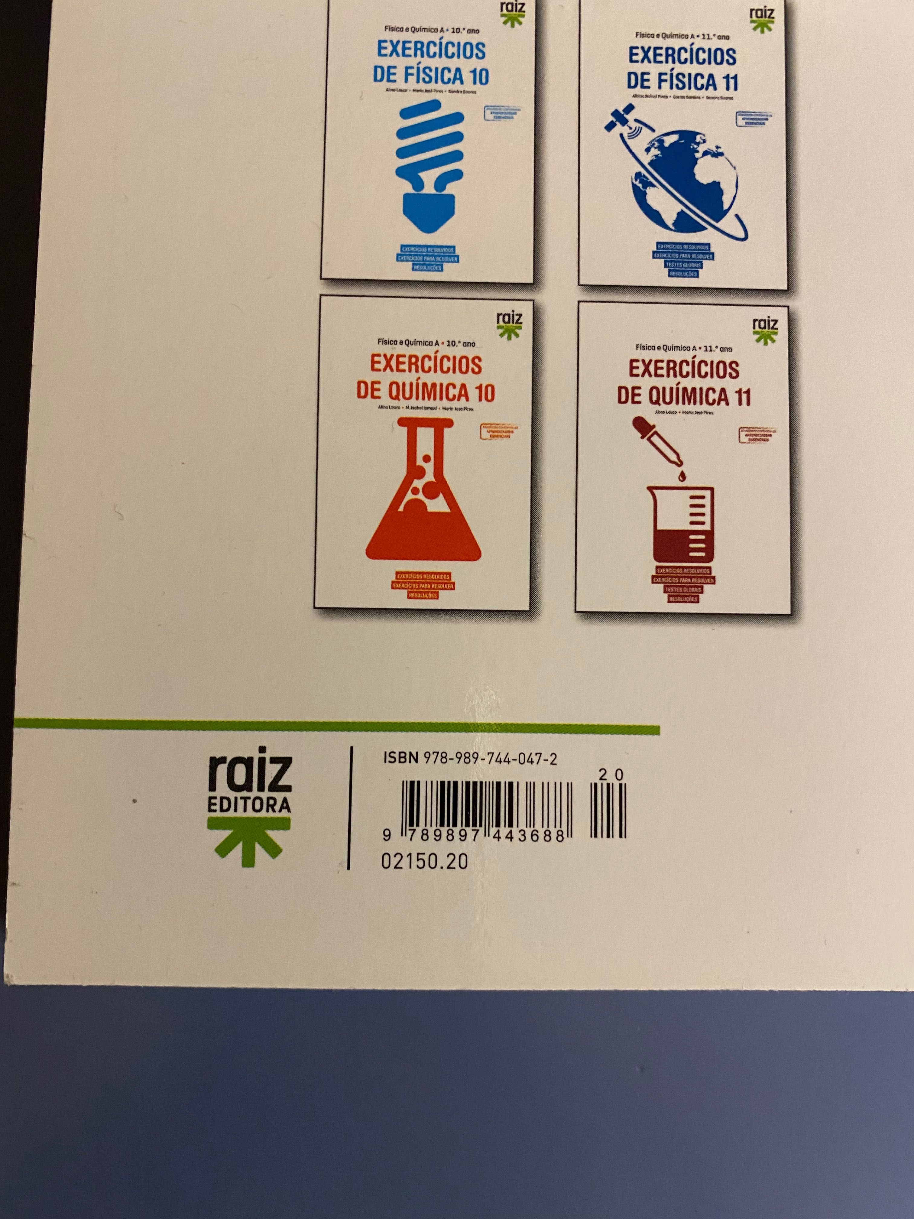 Exercícios de Matemática A - 10º Ano - Raiz Editora