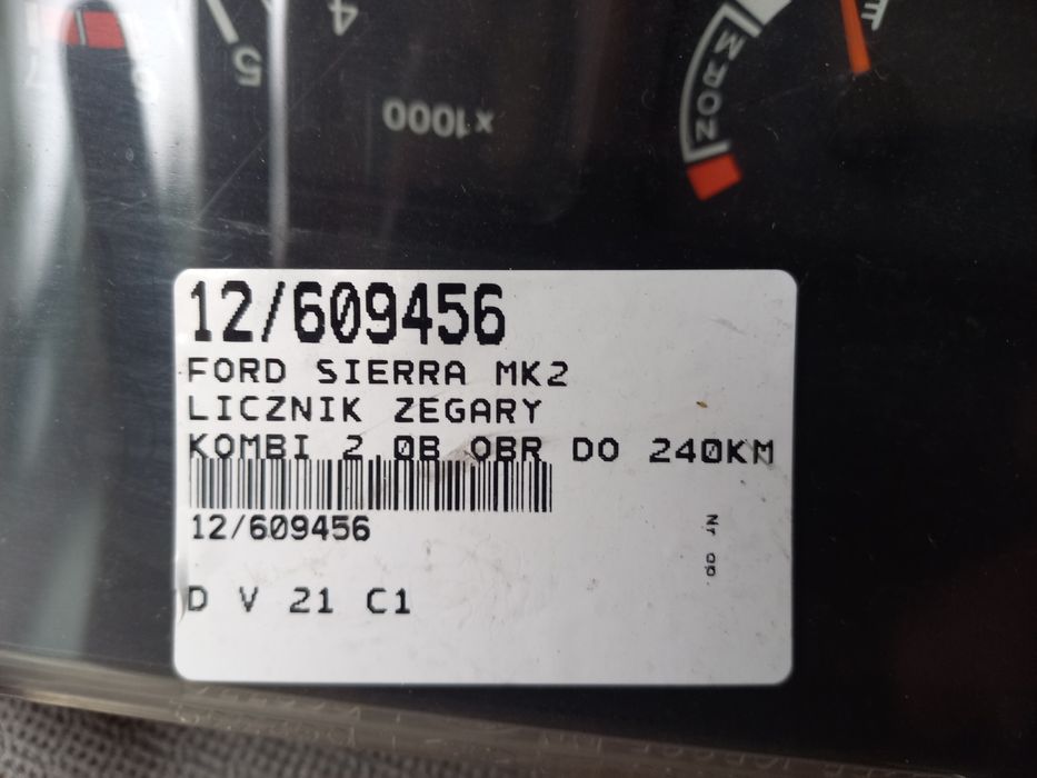 Zegary licznik Ford Sierra MK 2 nr 87BB-10841-CA