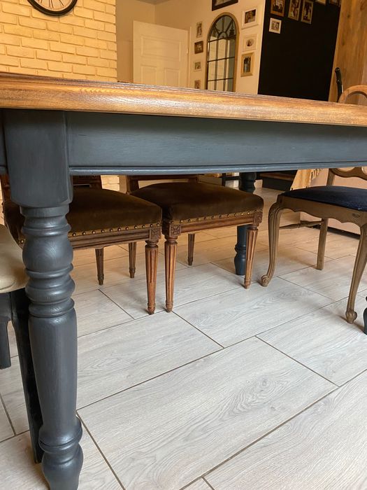 Stół dębowy  prowansalski farmhouse nierozkładalny