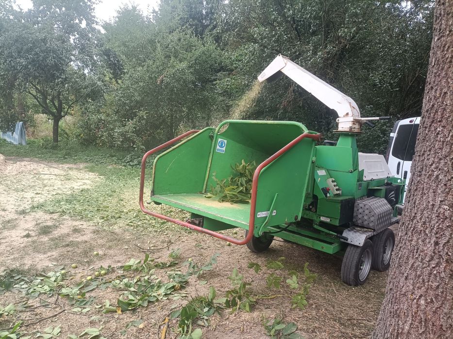 Wycinka drzew, prace alpinistyczne, zrębkowanie gałęzi