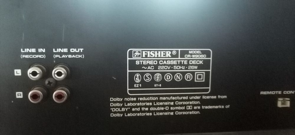 Fisher cr-w9060 HI-FI касетна дека. Дуже рідкісна.