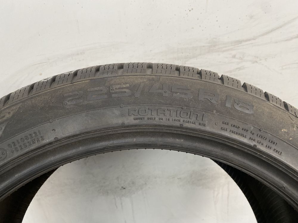 4x 225/45/18 Nokian WR SnowProof P/ 2021r 9mm / DEMO / GWARANCJA