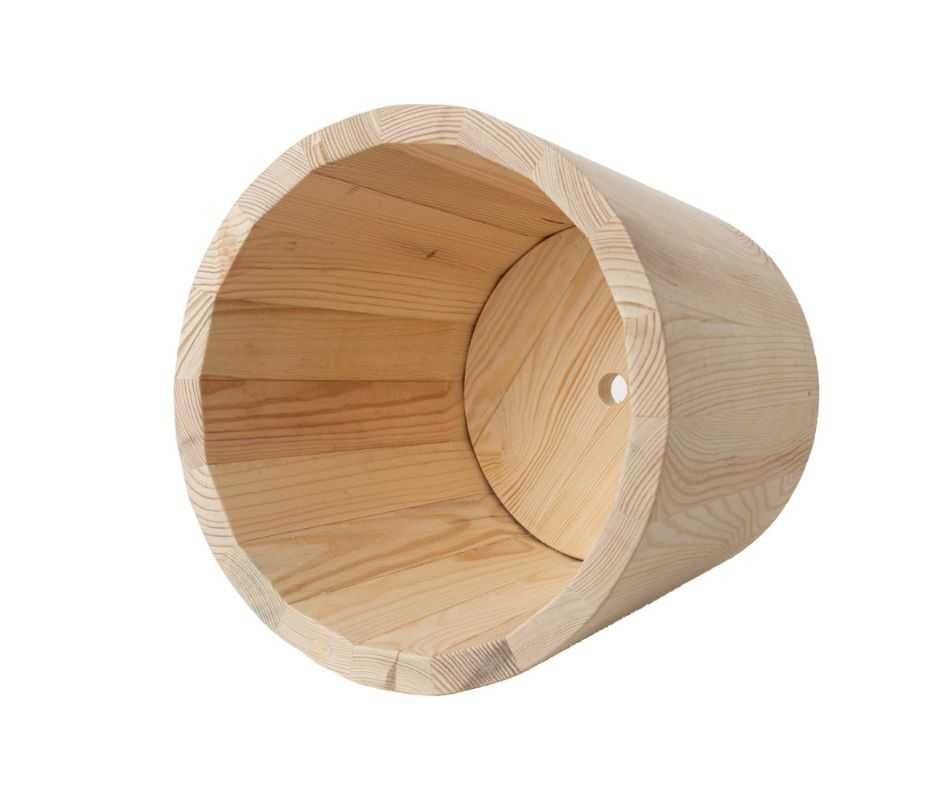Donica drewniana sosnowa ŚREDNIA, donica ogrodowa, tarasowa