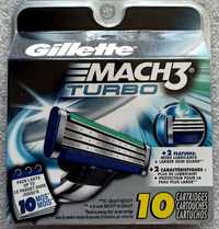 Gillette Mach3 Turbo (оригинал, USA), 10 картриджей