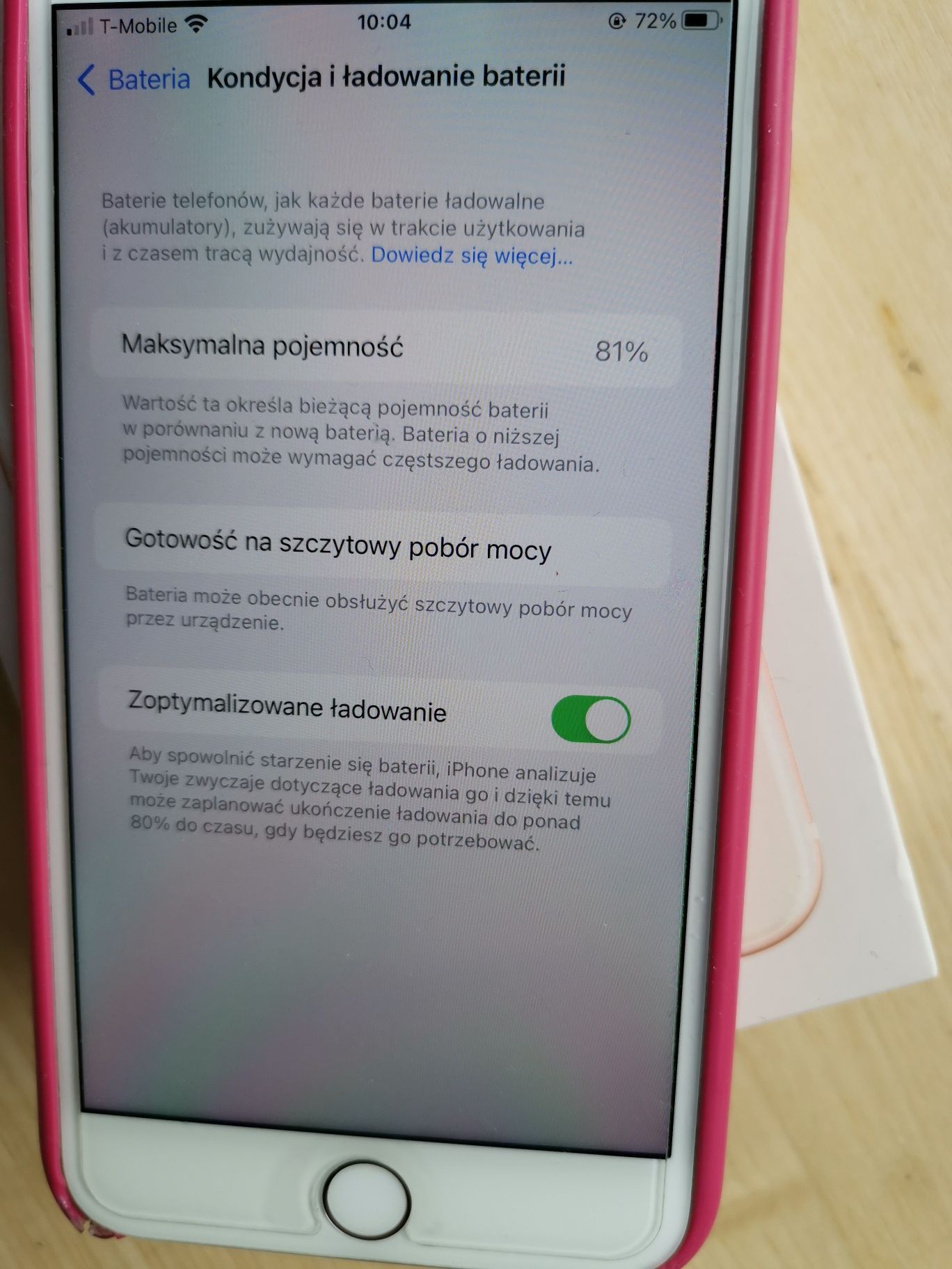 iPhone Rose Gold 8 plus 128 GB