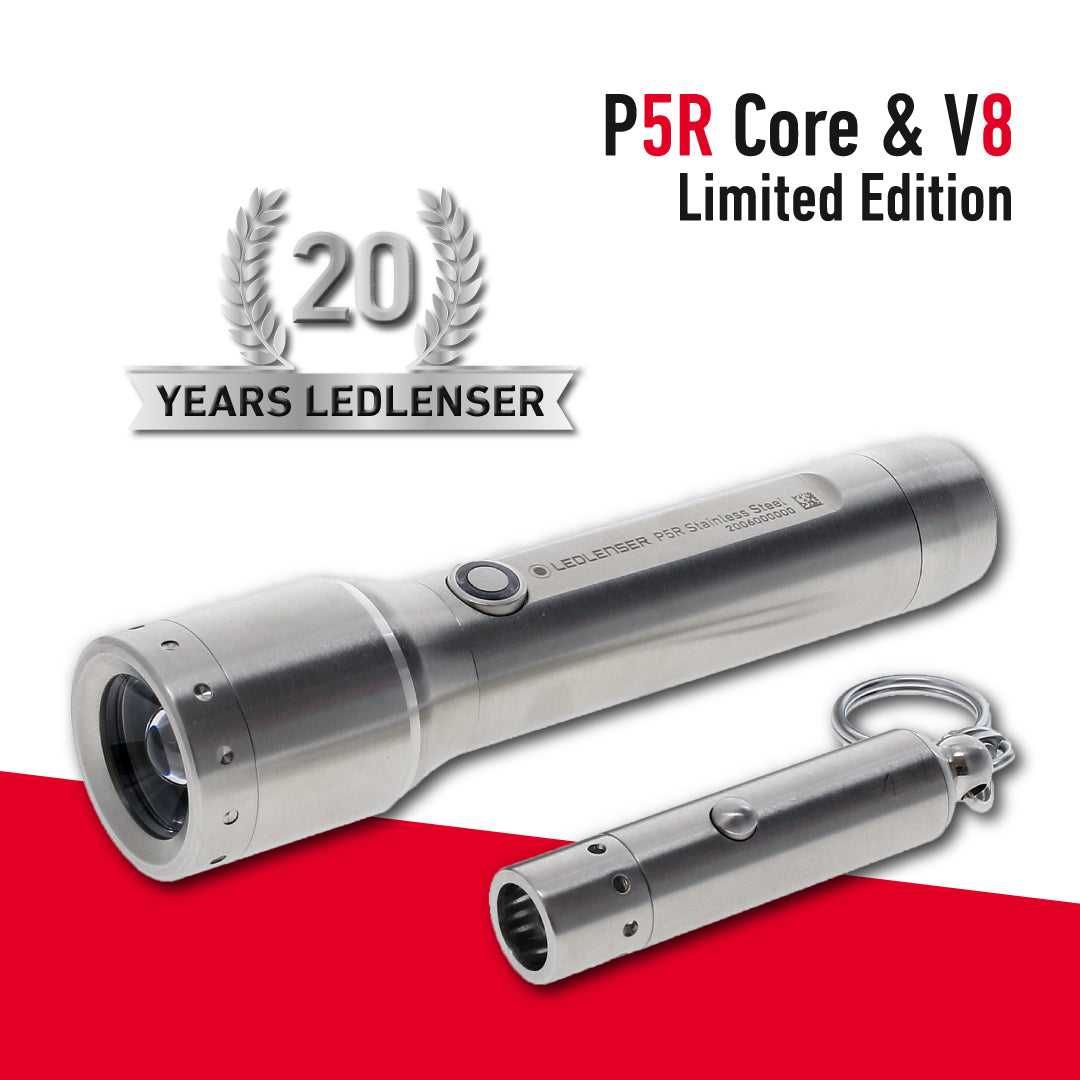 OKAZJA! NOWA latarka LEDLENSER P5R Core & V8 Limited Stainless Edition