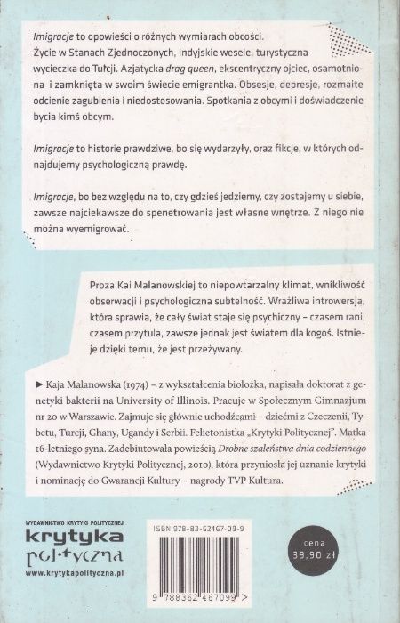Imigracje - Malanowska Kaja