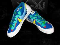 sacai x KAWS x Nike Blazer Low Neptun Blue