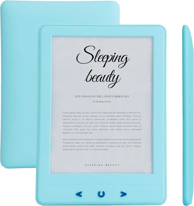 Silvergear® Czytnik e-booków z podświetleniem tła, kolor NIEBIESKI