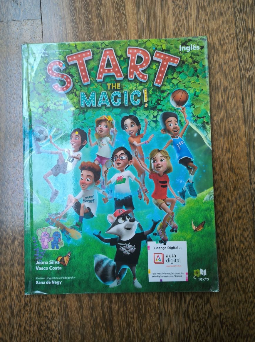 Manual e caderno de fichas Inglês Start the Magic! 4 - Leya