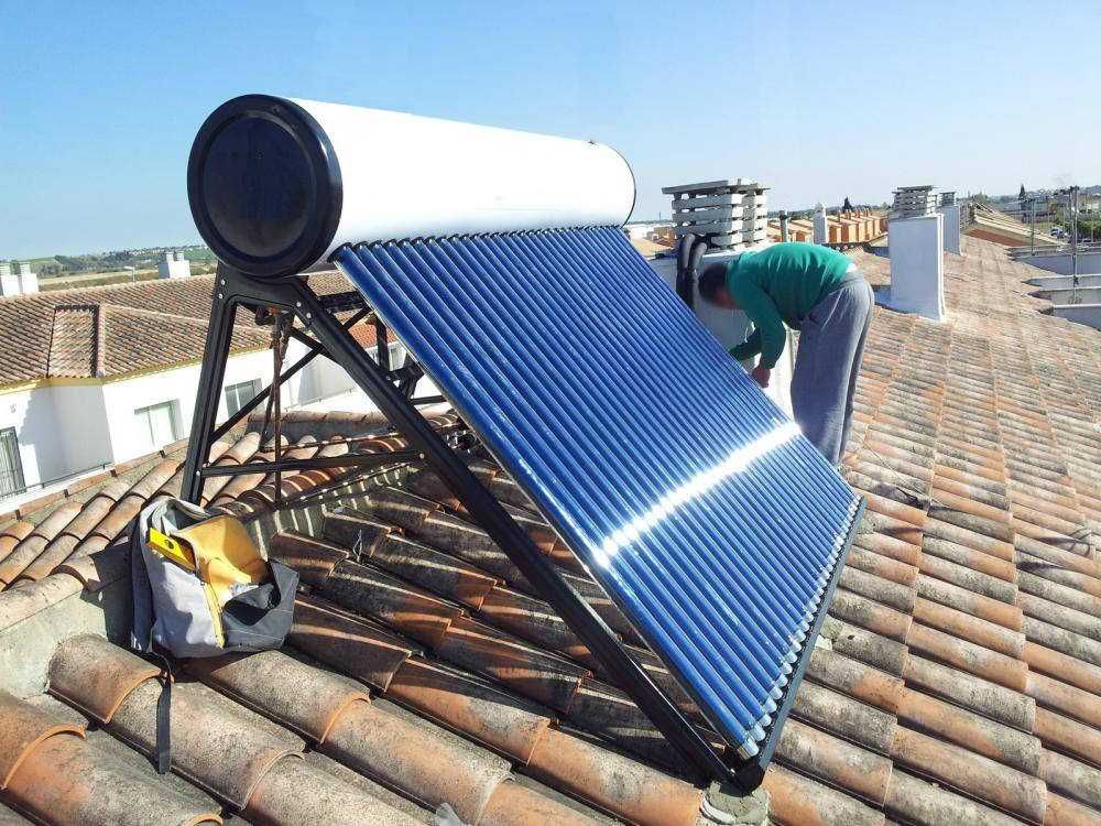 Painel Solar Termossifão 300L INOX 30 Tubos Vácuo