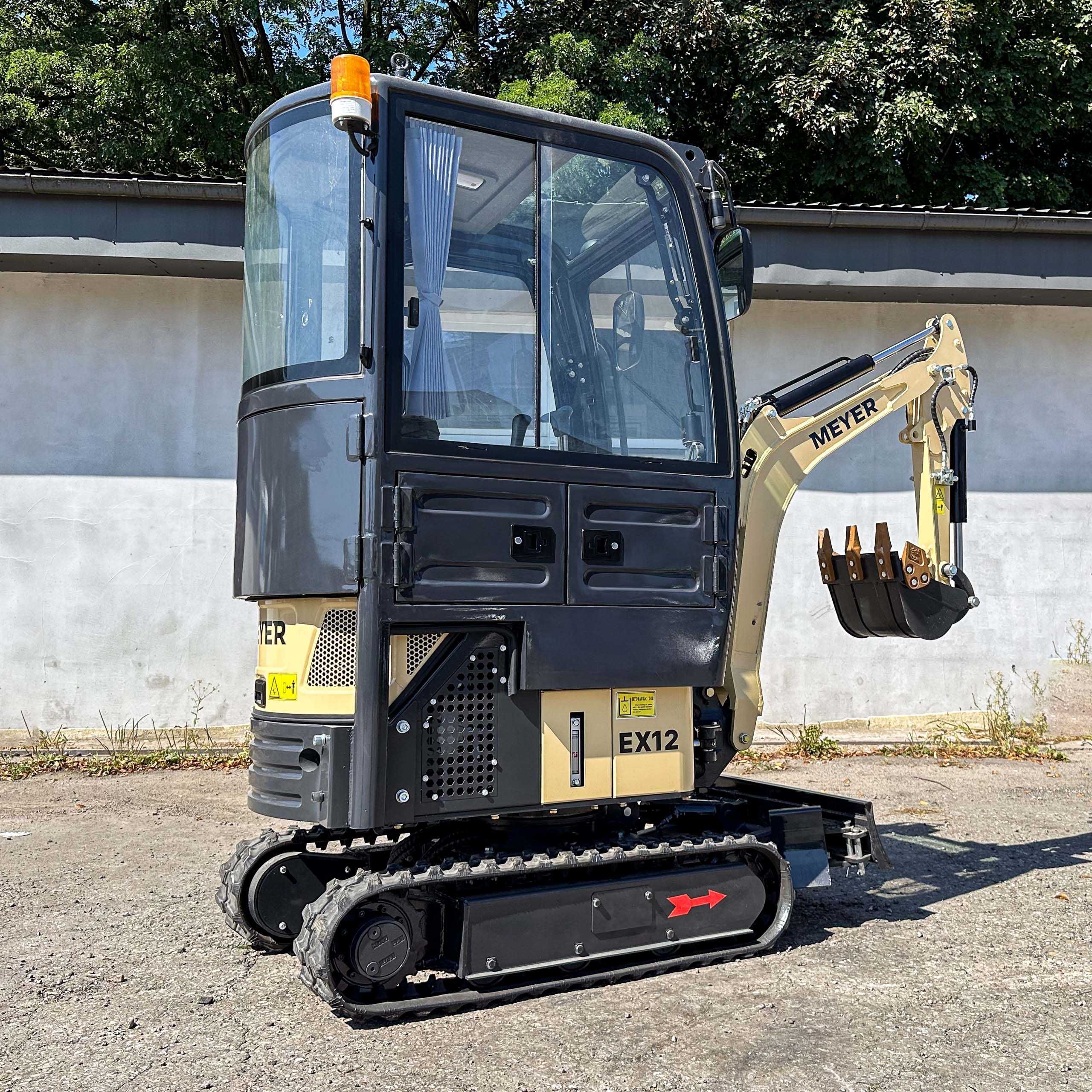 Minikoparka MEYER EX12 silnik YANMAR, zwolnice, rozsuwane gąsienice